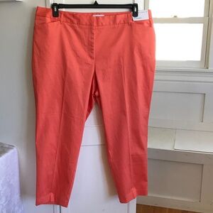 LIZ CLAIBORNE Emma Ankle Pants Orange Women’s Plus Size 20W